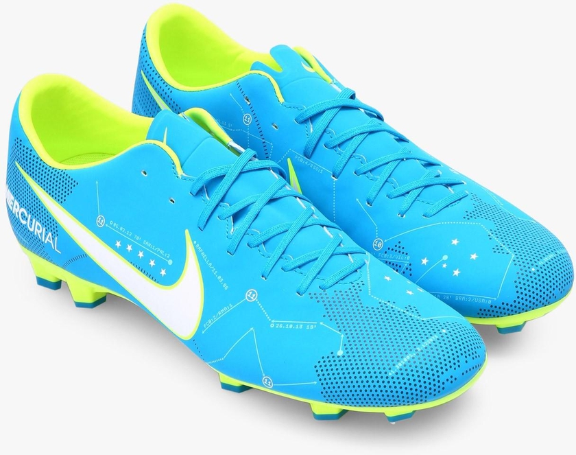 Blue Mercurial Victory VI Neymar Firm Ground Football Shoes