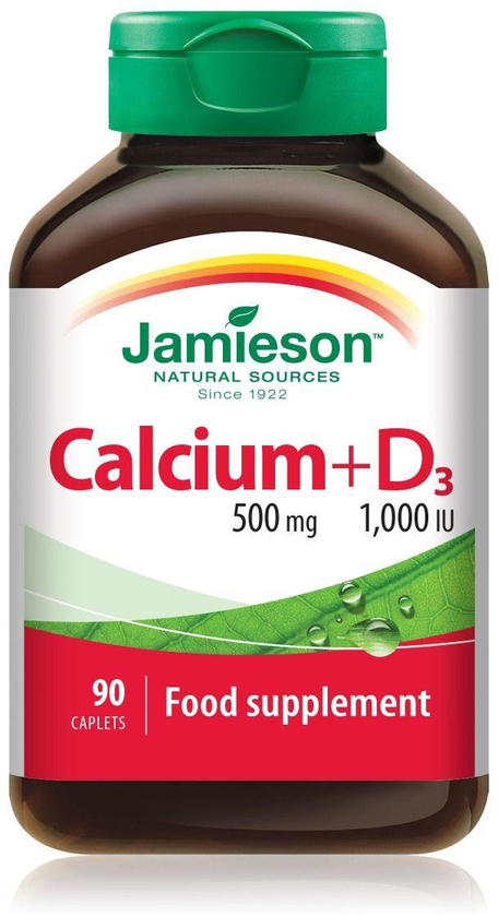 Jamieson, Calcium & Vitamin D, For Bone Health - 90 Capsules