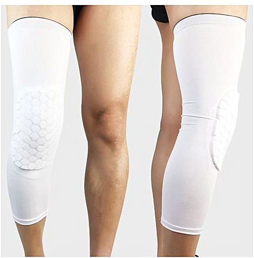 Generic Sports Honeycomb Knee Pad Crashproof Basketball Leg Long Sleeve Protect Gear