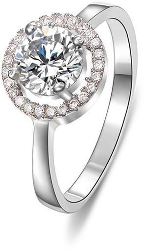 Roxi Studded Diamond Ring - Silver