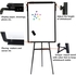 Generic Adjustable Tripod Stand Flip Chart Magnetic Drywipe White Board With Eraser &amp; 10Pcs Magnetic Button [70 X100cm]