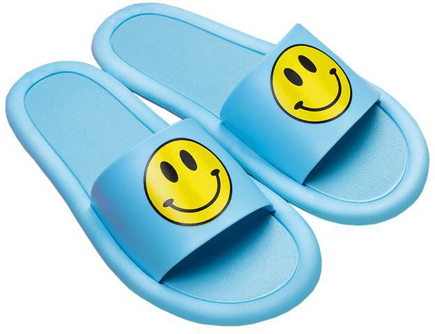 Kime Adult Smile Face Waterproof Slippers [SH29585] - 3 Sizes (4 Colors)