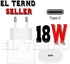 IPhone 18W Fast Charger + Cable From (Type C) To (iPhone) - White