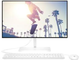 HP All-in-One 24-cb1038nh Bundle All-in-One PC 12th Gen Intel Core I7-1255U 8GB 512GB SSD 23.8 Full HD Touch Intel Iris Xe Graphics Operating System WIN 11- White English Keyboard