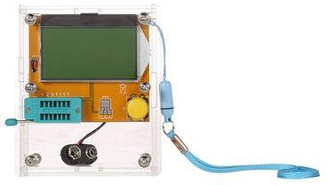 جهاز لفحص الترانزستور بشاشة LCD أصفر/أخضر/أزرق