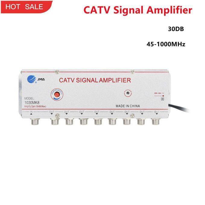 Jma CATV 1 in 8 Out CATV TV Video Signal Amplifier Booster Splitter POWERED