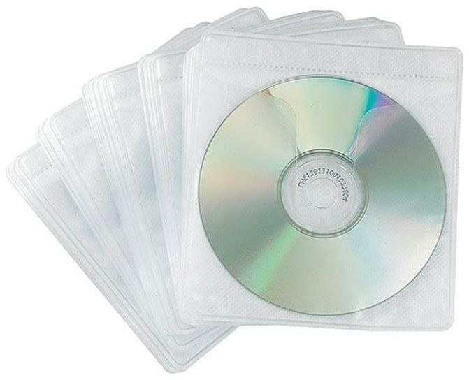 CD And DVD Sleeves Pack - 100 Pieces Assorted Colors