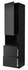 METOD / MAXIMERA Hi cab f micro w door/2 drawers, black/Nickebo matt anthracite, 60x60x240 cm - IKEA