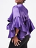 Vivo Adisa Flounce Sleeve Open Jacket - Purple