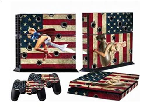America Style Style Sticker Skins Decal For Playstation 4 Ps4 Console & Controller
