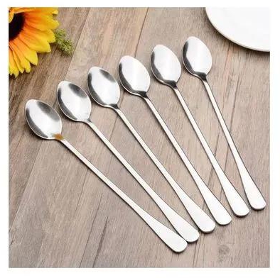 Generic 6pc Long Tea Spoon Silver