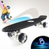 Pany PU Flash Wheels Fish Shape Skate Board With Carrying Bag & Tool- Black