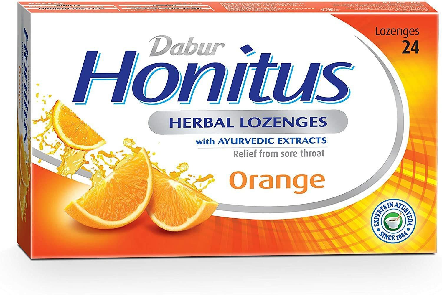 Dabur Honnitus Herbal Lozenges Orange 24S
