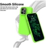 iPhone 14 Pro Case, Silicone Shockproof Slim Thin Phone Case for iPhone 14 Pro 6.1 inch (Neon Green)