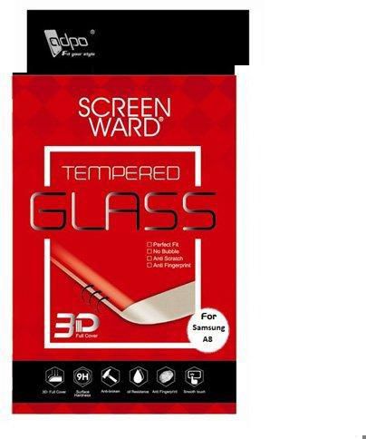 Adpo 3D Tempered Glass Screen Protector For Samsung A8