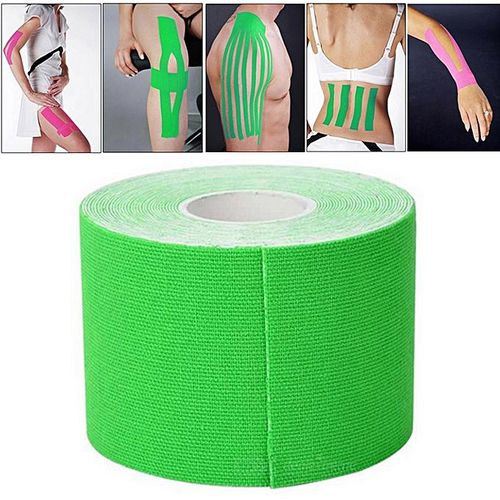 Generic 5M Waterproof Sports Tape Sports Muscles Care Therapeutic Bandage, Width: 5cm(Green)