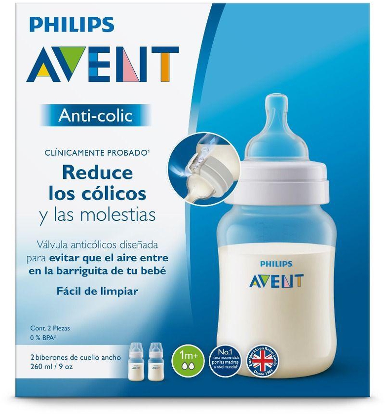 Philips Avent Classic Plus Feeding Bottle For Baby From 1 Month 260 Ml - 2 Pcs