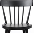NORRARYD Bar stool with backrest - black 74 cm