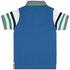 Santa Monica Blue Polyester Shirt Neck Polo For Boys