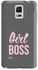 Stylizedd  Samsung Galaxy Note 4 Premium Slim Snap case cover Gloss Finish - Girl Boss (Grey)