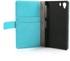 Blue Crazy Horse Folio Stand Leather Case for Sony Xperia Z1 Honami C6903 C6902 C6943 L39h