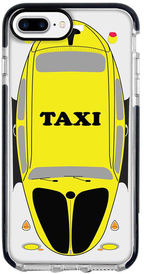 Protective Case Cover For Apple iPhone 7 Plus Yellow Taxi