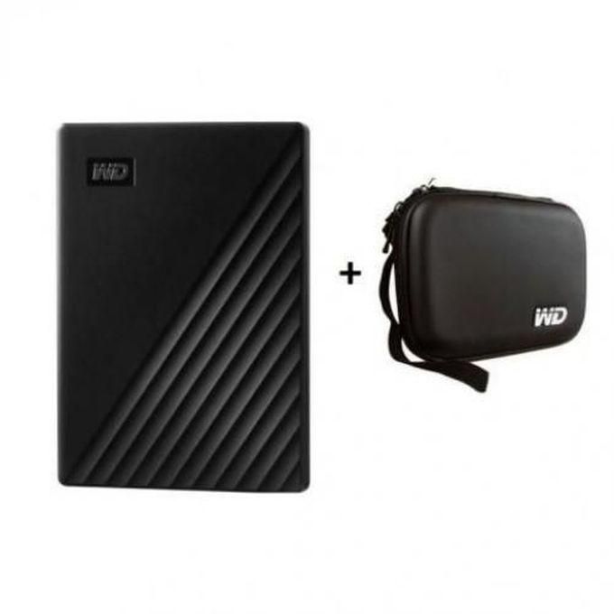 Western Digital 2TB My Passport Portable Storage USB 3.0 Hard Drive - Black + HDD Protective Carrying Case Cover