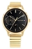 Tommy Hilfiger Brooke Women's Black Dial Gold Plated Band Watch - 1782019