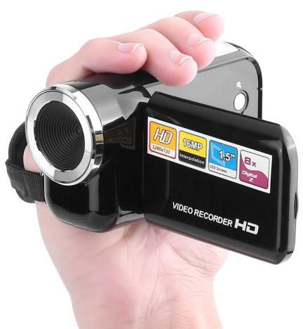 Fictory Camcorder Recorder schwarz tragbare Kinder Kinder 16X HD Digitale Videokamera Camcorder mit TFT LCD Sceen