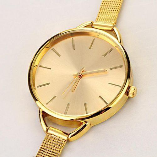 Generic Gold Quartz Lady Women Wrist Watch