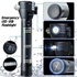 Multifunction USB Rechargeable Solar Flashlight LED Work Light with Alarm & Hummer and Power Bank