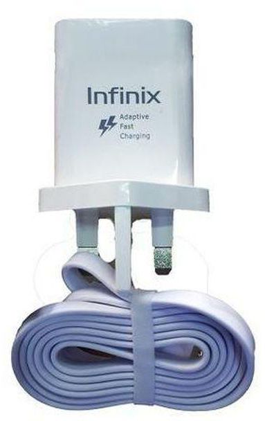 Infinix FAST FLASH 3 PIN CHARGER - WHITE.