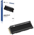 Corsair MP600 PRO LPX 8TB M.2 NVMe PCIe x4 Gen4 SSD - Optimised for PS5 (up to 7,000 MB/s Sequential Read and 6,100 MB/s Sequential Write Speeds, Compact Form Factor) Black