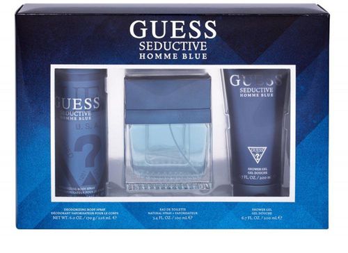 Guess Seductive Blue - Eau de Toilette 100 ml + Shower Gel 200 ml + Body Spray 226 ml Gift Set (2021)