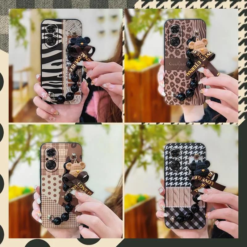Phone Case for Huawei Honor 50 SE Case Trendy Creative Black Pearl Charm Shockproof And Drop-proof Case