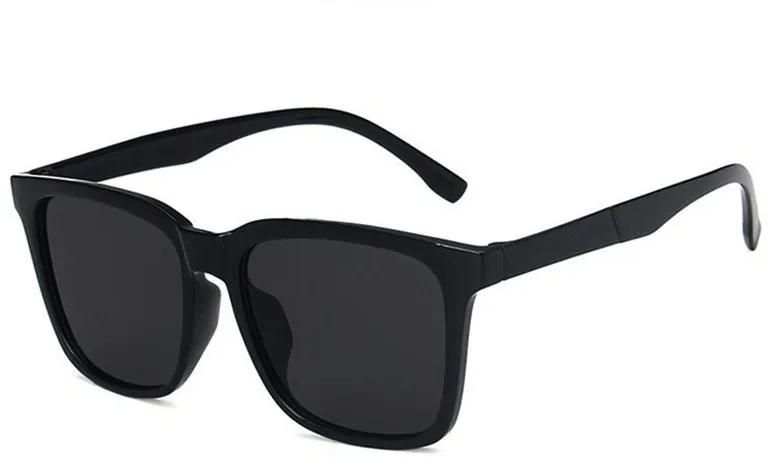 2021 texture men's sunglasses wholesale new fashion Black Sunglasses plain Sunglasses men's square big face