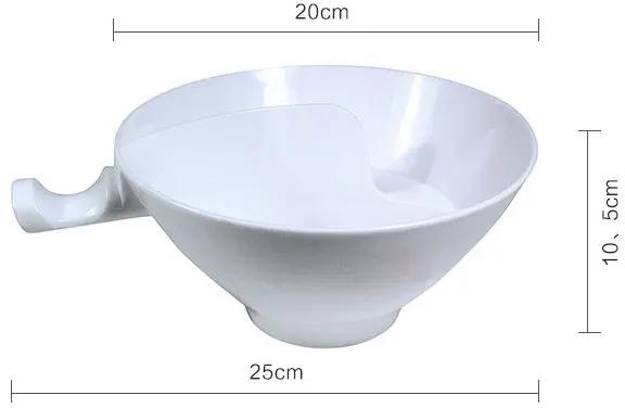 Separated Bowl With Handle Home Isolated Bowl With Snack Separated Bowl Snack white one size