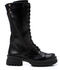 Mr Joe Leather Combat Boot - Black