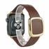 Neworldline Modern Buckle Granada Genuine Leather Band Bracelet For Apple Watch 38MM B
