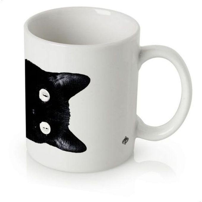 Cats Ceramic Mug - Black/White