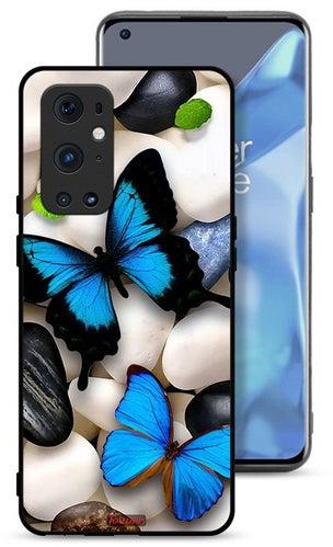 OnePlus 9 Pro 5G Protective Case Cover Butterflies On Stones