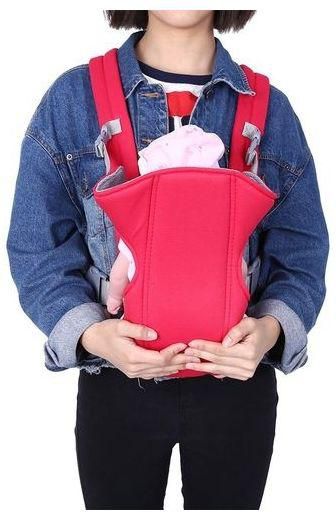 Universal 1Pc Newborn Infant Baby Carrier Backpack Breathable Front Back Carrying Wrap Sling Seat (Red)