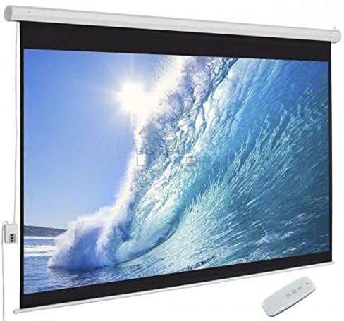 Motorized Projection Screen Electric Roll Up Projector Screen With Remote 500 x 400 cm
