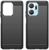 Honor X7A Cover , Carbon Fiber Pattern Case, Anti-Slip Case, Slim Shock Absorption Cover - Black