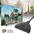 HDMI Switch, Wishlink 3 Port 4K HDMI Switcher 3x1 Switch HDMI Splitter Pigtail Cable Supports Full HD 4K 1080P 3D Player