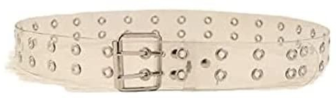 Premium Quality Clear Perforated Metal Buckle Belt