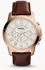 Fossil Men Grant Chronograph Leather Watch FS4991 (Brown)