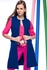 Y-London  Long Vest for Women, Sleeveless, Size XL, Blue, 24602