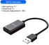 ORICO USB External Sound Card 2-in-1 Audio Adapter 3.5mm