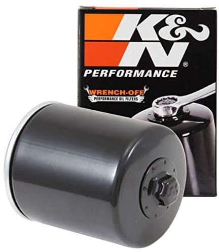 K&N Motorcycle Oil Filter: High Performance, Premium, Designed to be used with Synthetic or Conventional Oils: Fits Select Harely Davidson Motorcycles, KN-170 , Black